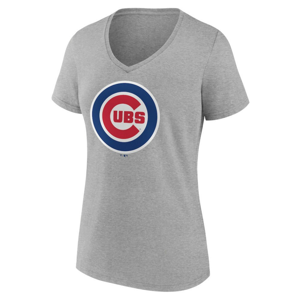 Chicago Cubs Women's Official Logo V-Neck T-Shirt | MLB On Sale