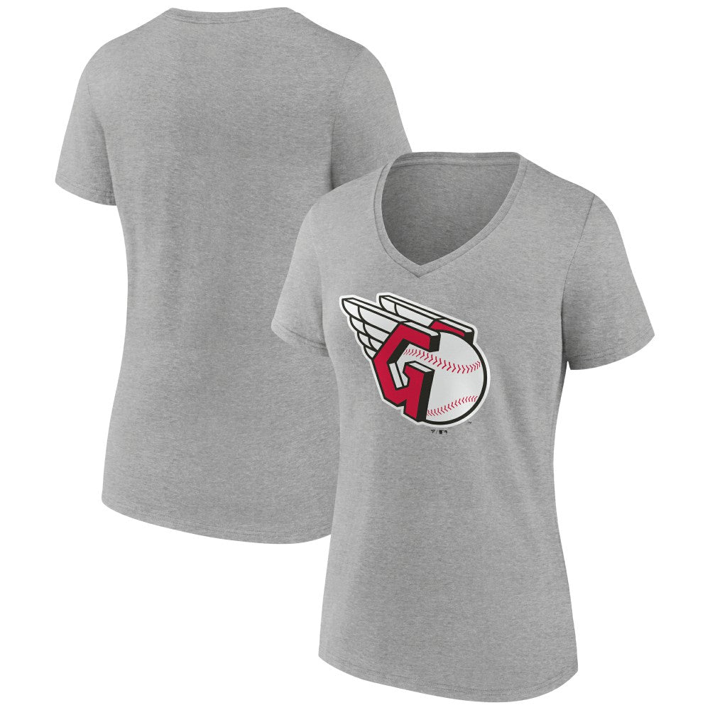 Cleveland Guardians Women's Official Logo V-Neck T-Shirt | MLB Sale