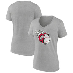 Cleveland Guardians Women's Official Logo V-Neck T-Shirt | MLB Sale
