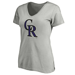 Colorado Rockies Women's Official Logo V-Neck T-Shirt | MLB Sale