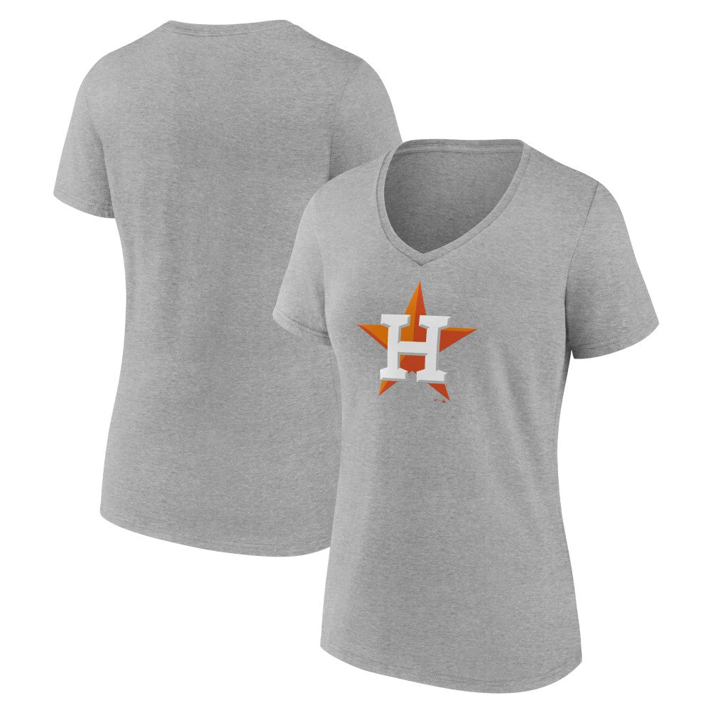 Houston Astros Women's Official Logo V-Neck T-Shirt | MLB Discount