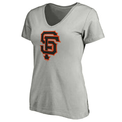 San Francisco Giants Women's Official Logo V-Neck T-Shirt | MLB For sale