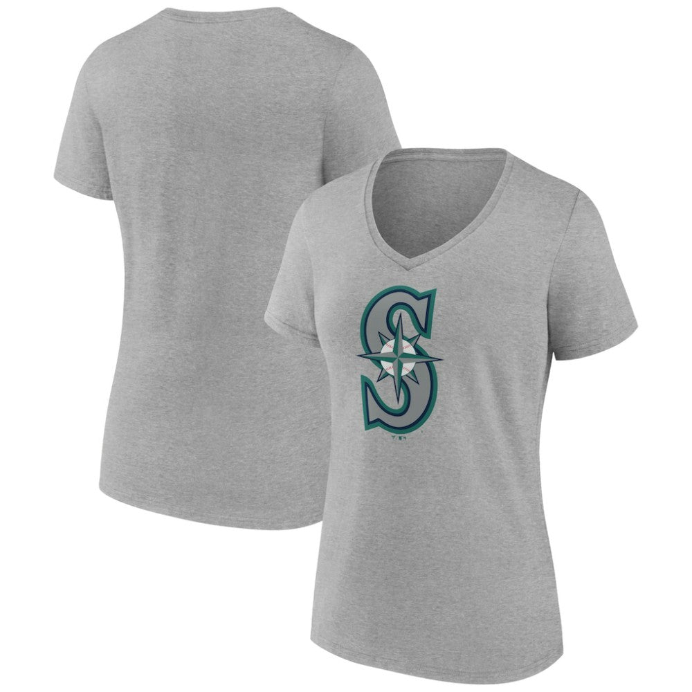Seattle Mariners Women's Official Logo V-Neck T-Shirt | MLB For sale