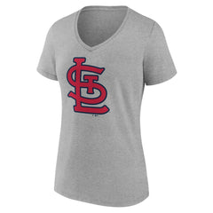 St. Louis Cardinals Women's Official Logo V-Neck T-Shirt | MLB US
