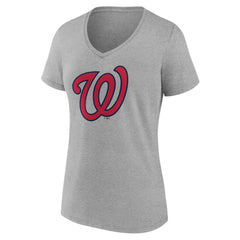 Washington Nationals Women's Official Logo V-Neck T-Shirt | MLB Near me