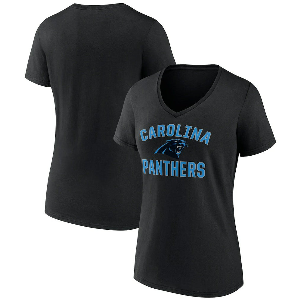 Carolina Panthers  Women's Victory Arch Team V-Neck T-Shirt