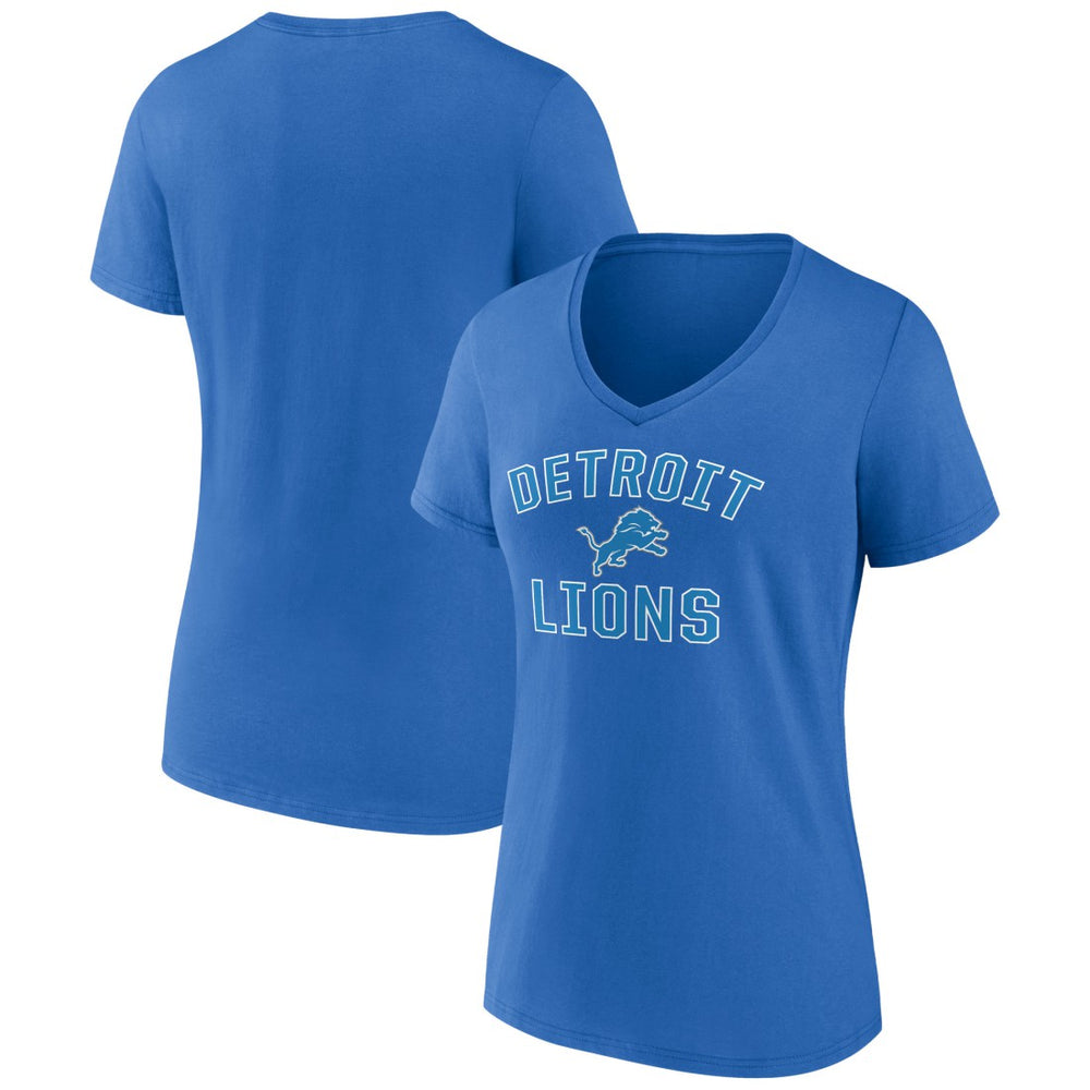 Detroit Lions  Women's Victory Arch Team V-Neck T-Shirt