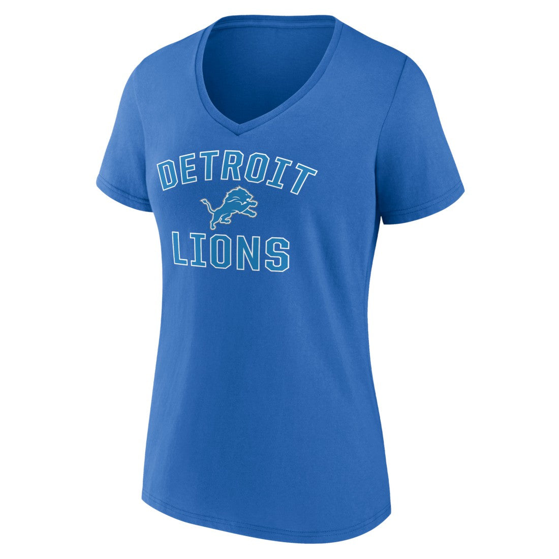 Detroit Lions  Women's Victory Arch Team V-Neck T-Shirt