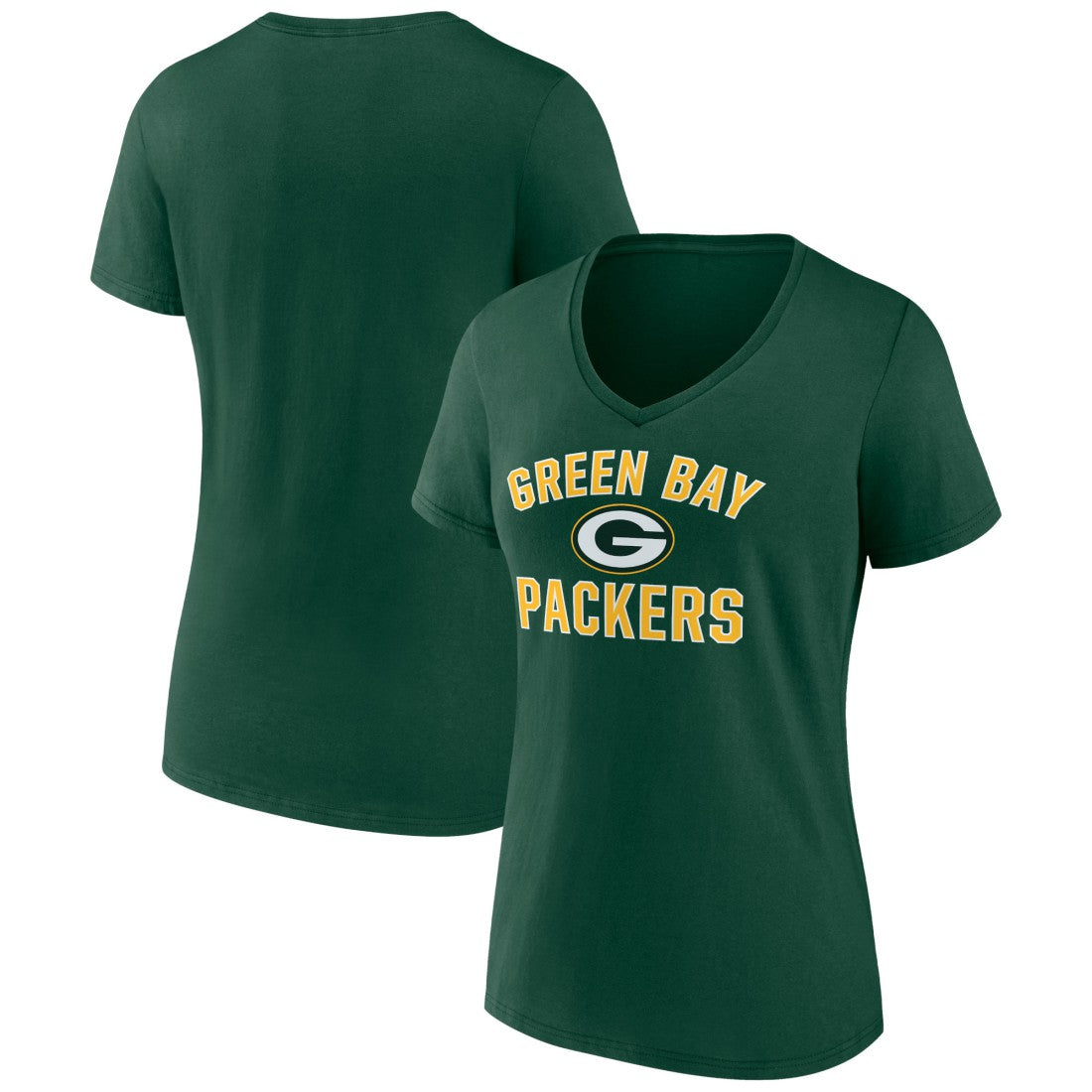 Green Bay Packers  Women's Victory Arch Team V-Neck T-Shirt