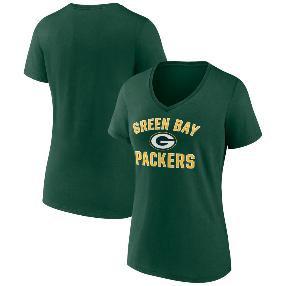 Green Bay Packers  Women's Victory Arch Team V-Neck T-Shirt