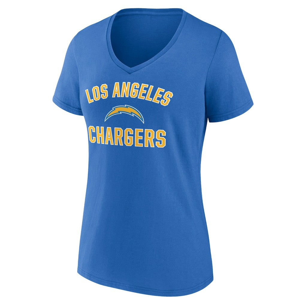 Los Angeles Chargers  Women's Victory Arch Team V-Neck T-Shirt