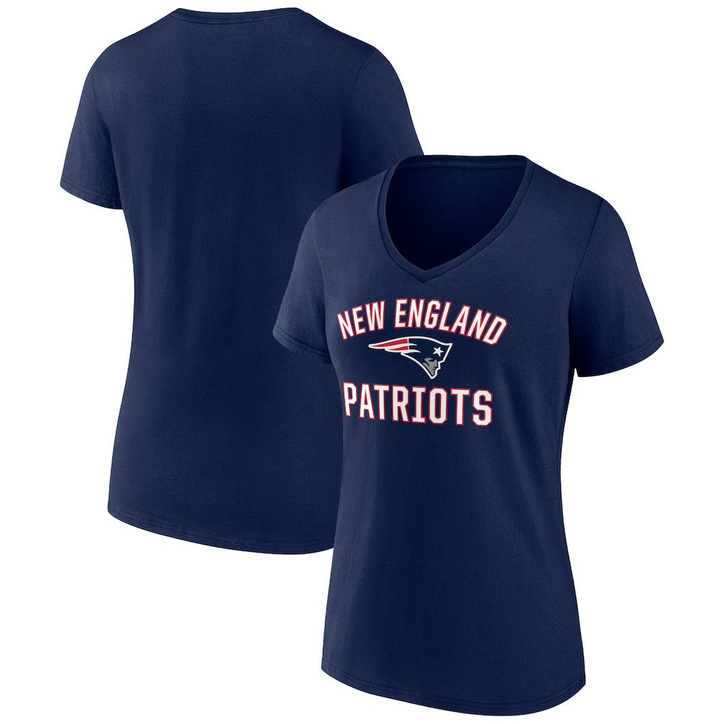 New England Patriots  Women's Victory Arch Team V-Neck T-Shirt