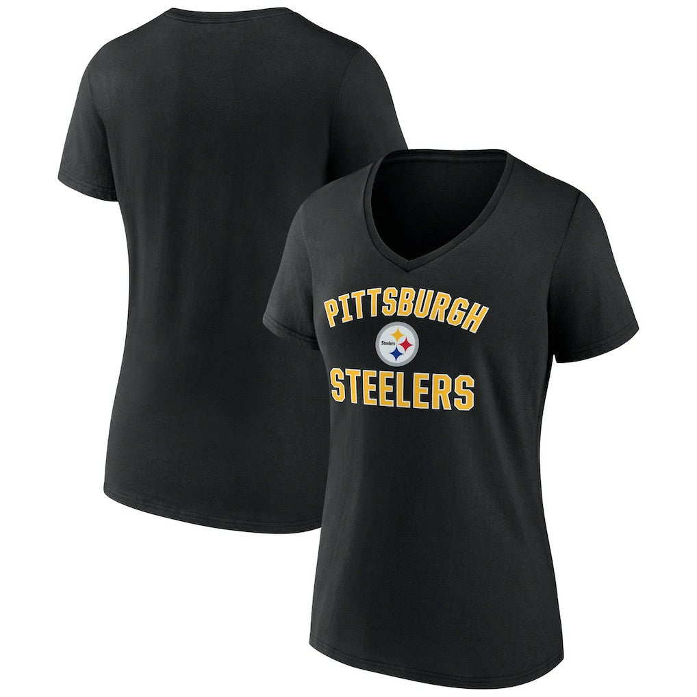 Pittsburgh Steelers  Women's Victory Arch Team V-Neck T-Shirt
