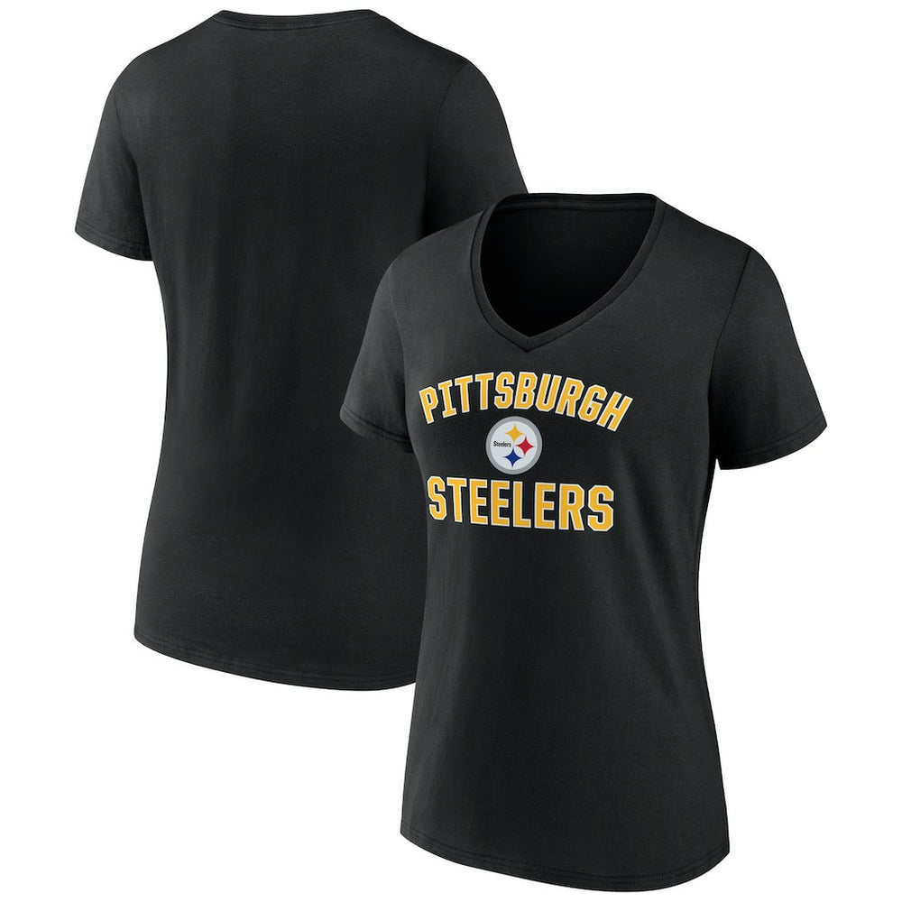 Pittsburgh Steelers  Women's Victory Arch Team V-Neck T-Shirt