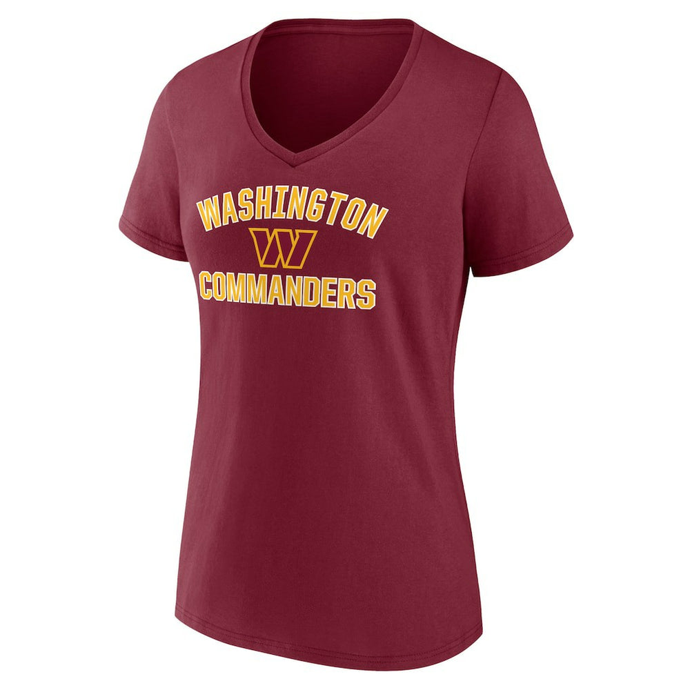 Washington Commanders  Women's Victory Arch Team V-Neck T-Shirt