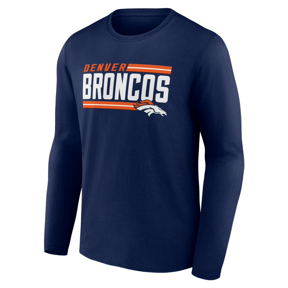 Denver Broncos  On Side Stripe Team Long Sleeve T-Shirt