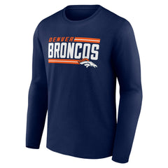 Denver Broncos  On Side Stripe Team Long Sleeve T-Shirt
