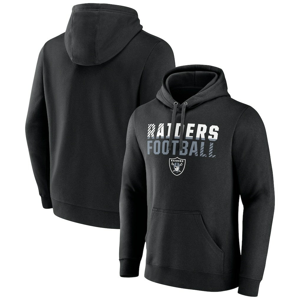 Las Vegas Raiders  Team Fade Out Fitted Pullover Hoodie
