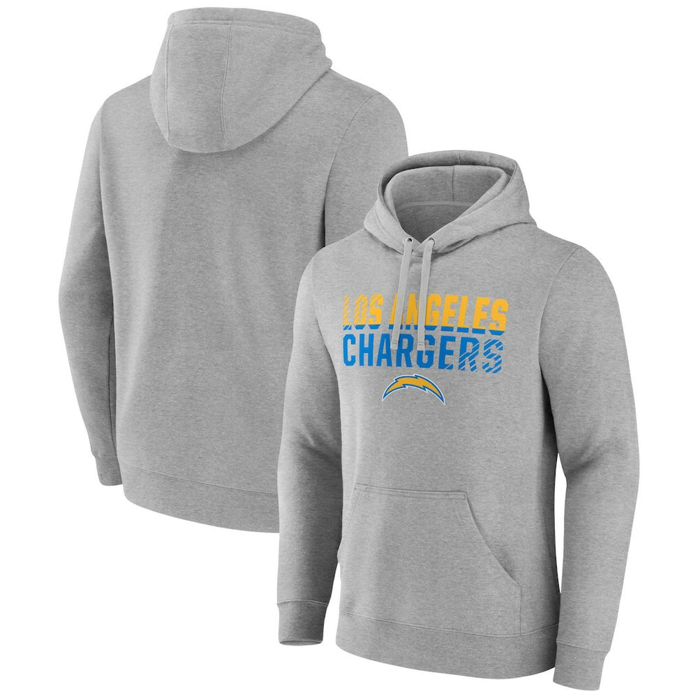Los Angeles Chargers  Team Fade Out Fitted Pullover Hoodie