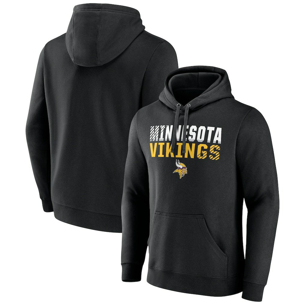 Minnesota Vikings  Team Fade Out Fitted Pullover Hoodie
