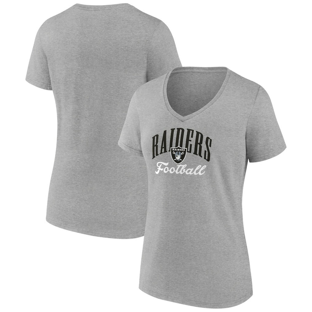 Las Vegas Raiders  Women's Victory Script V-Neck T-Shirt