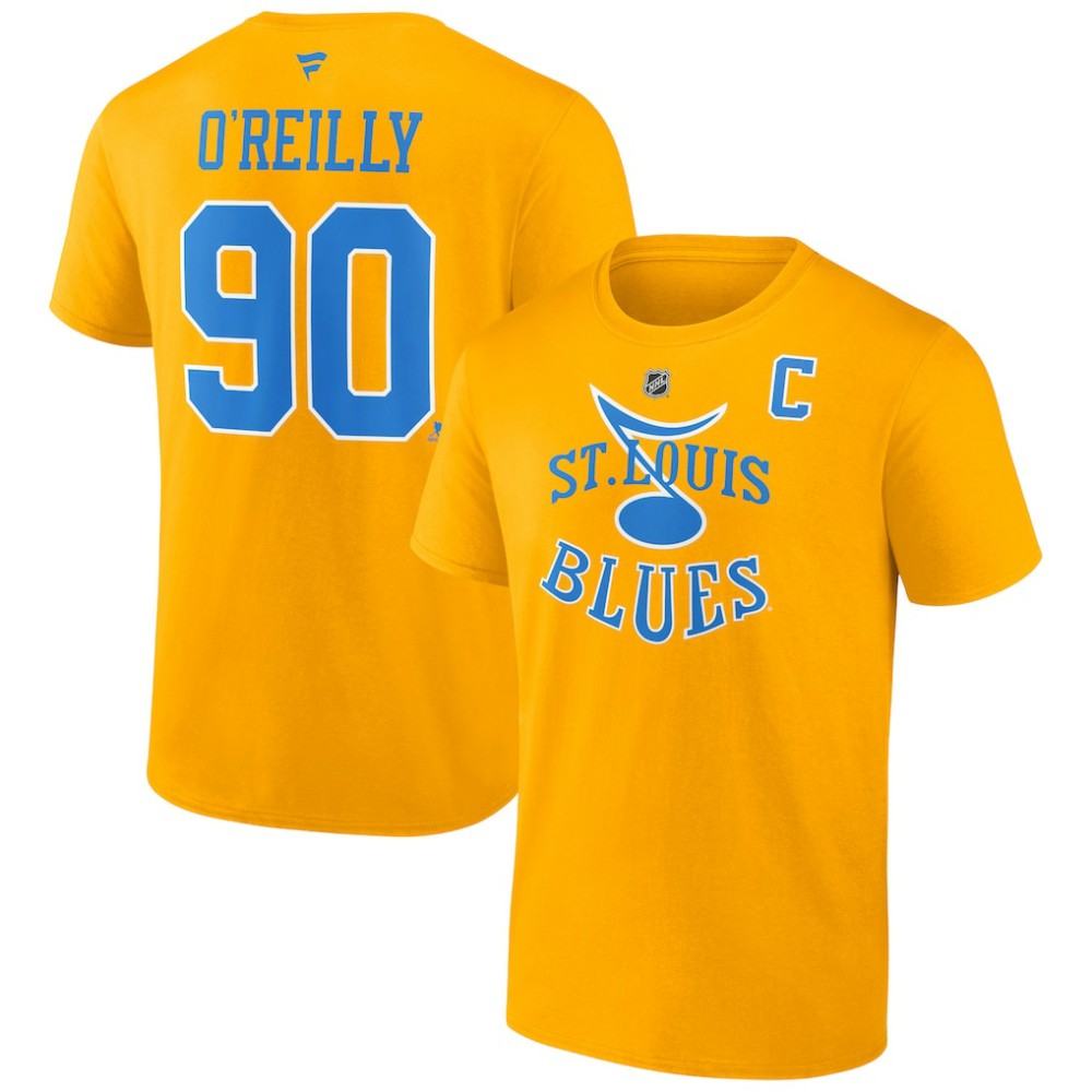 Ryan O'Reilly St. Louis Blues Fanatics Special Edition 2.0 Name & Number T-Shirt For Sale