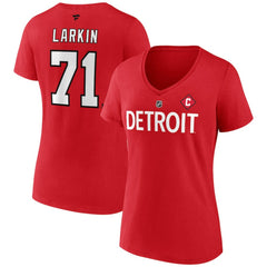 Dylan Larkin Detroit Red Wings Fanatics Women's Special Edition 2.0 Name & Number V-Neck T-Shirt Online
