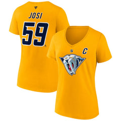 Roman Josi Nashville Predators Fanatics Women's Special Edition 2.0 Name & Number V-Neck T-Shirt Discount