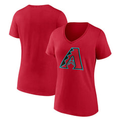 Arizona Diamondbacks Women's Official Logo V-Neck T-Shirt | MLB US