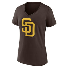 San Diego Padres Women's Official Logo V-Neck T-Shirt | MLB Near me
