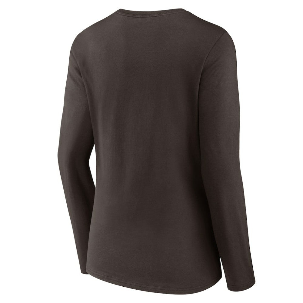 San Diego Padres Women's Victory Script Long Sleeve V-Neck T-Shirt | MLB On Sale