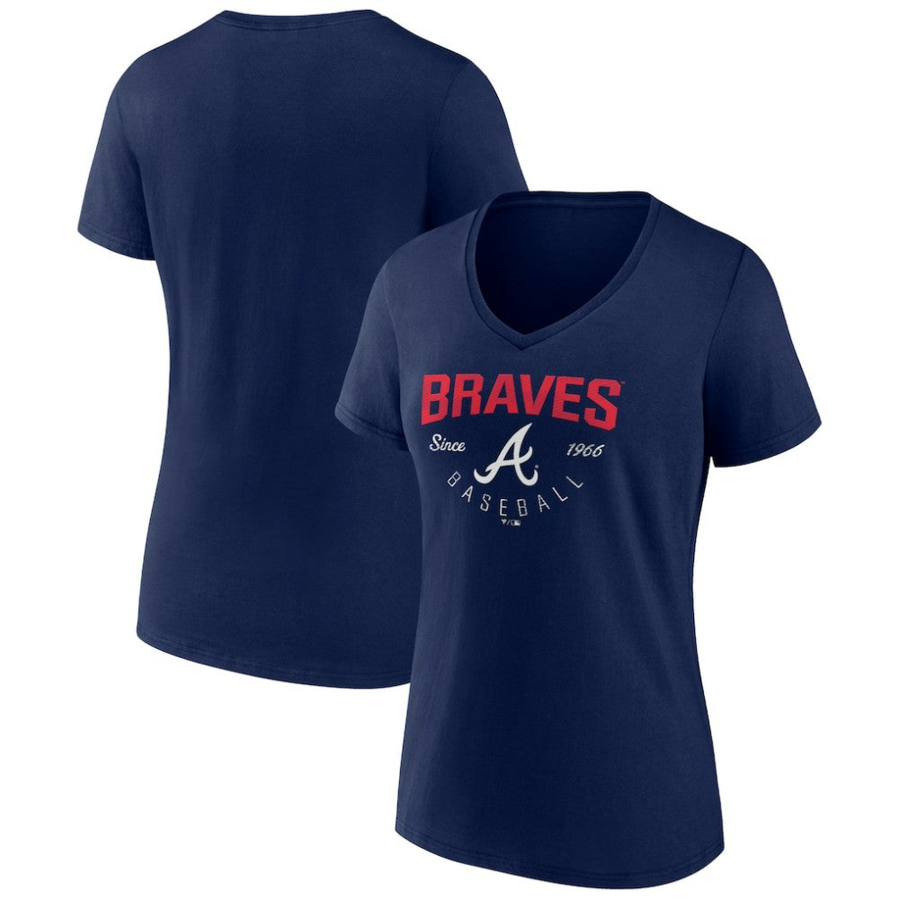 Atlanta Braves Women's Live For It Team V-Neck T-Shirt | MLB Near me