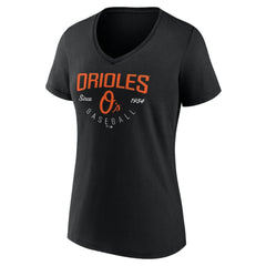 Baltimore Orioles Women's Live For It Team V-Neck T-Shirt | MLB New
