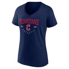 Cleveland Guardians Women's Live For It Team V-Neck T-Shirt | MLB Shop