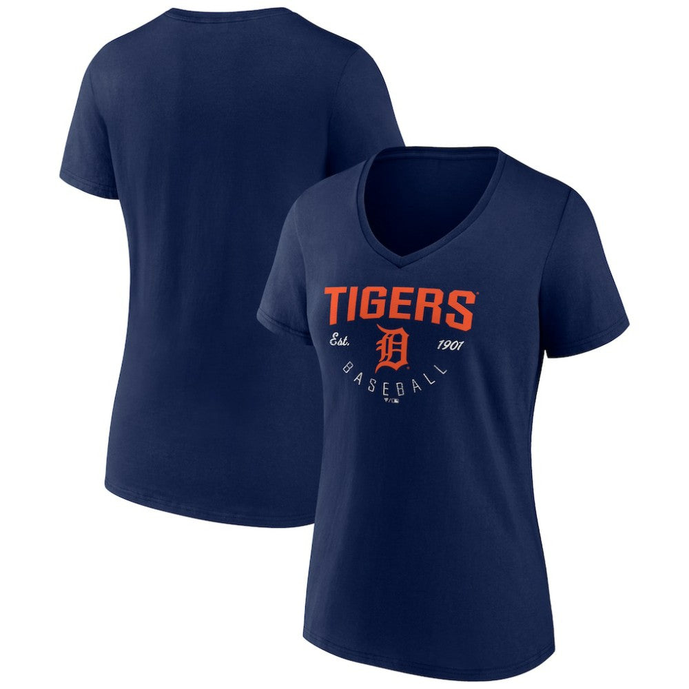 Detroit Tigers Women's Live For It Team V-Neck T-Shirt | MLB Shop