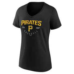Pittsburgh Pirates Women's Live For It Team V-Neck T-Shirt | MLB US