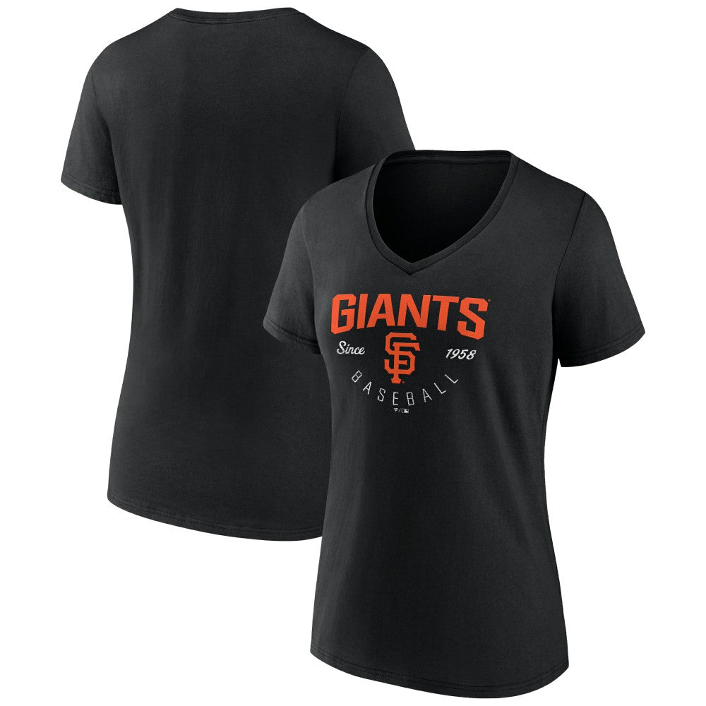 San Francisco Giants Women's Live For It Team V-Neck T-Shirt | MLB Outlet