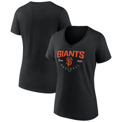San Francisco Giants Women's Live For It Team V-Neck T-Shirt | MLB Outlet