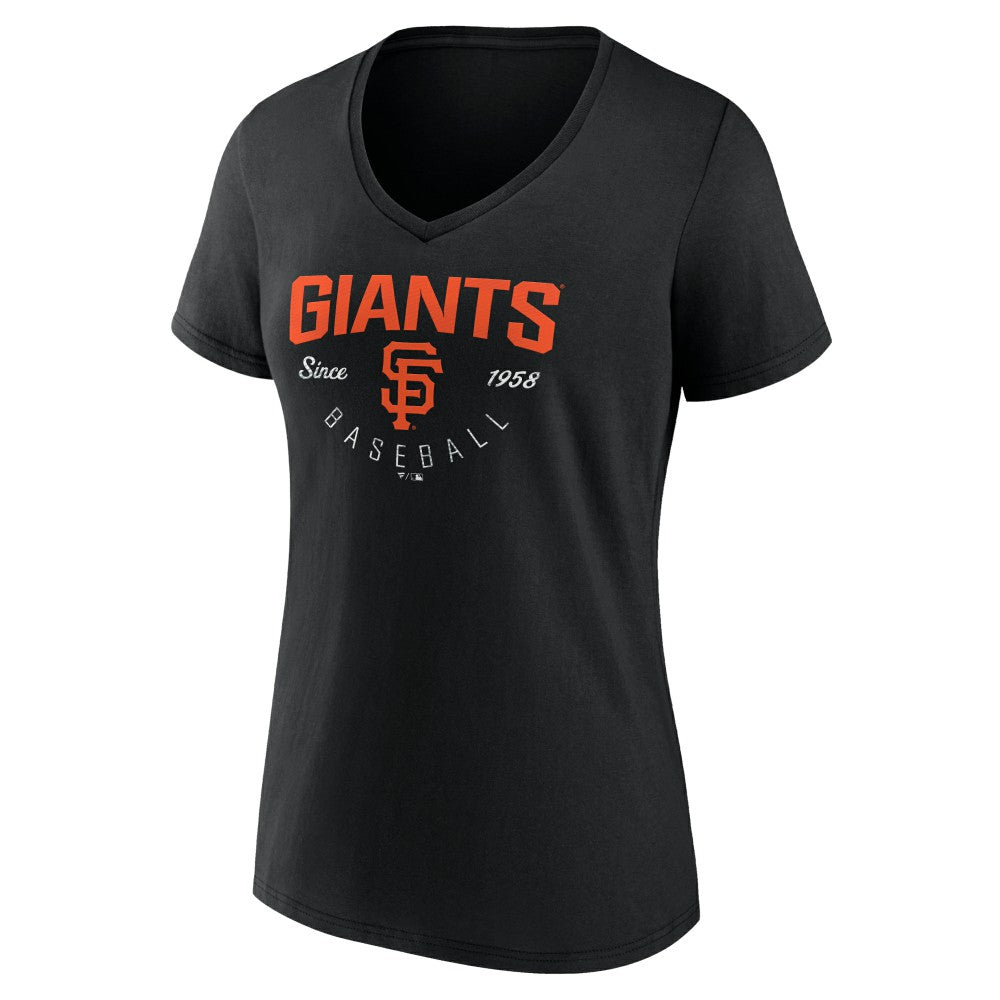 San Francisco Giants Women's Live For It Team V-Neck T-Shirt | MLB Outlet