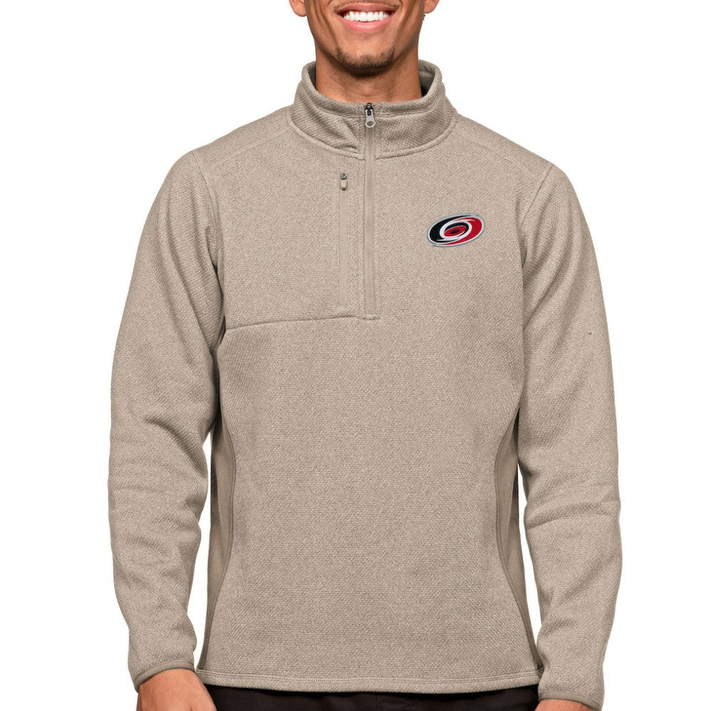Carolina Hurricanes Antigua Course Quarter-Zip Pullover Top Sale
