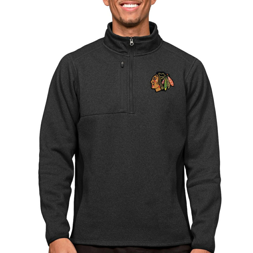 Chicago Blackhawks Antigua Course Quarter-Zip Pullover Top Outlet