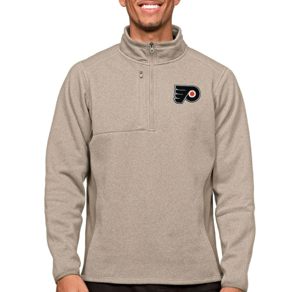 Philadelphia Flyers Antigua Course Quarter-Zip Pullover Top Discount