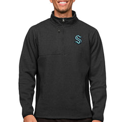 Seattle Kraken Antigua Course Quarter-Zip Pullover Top For Sale