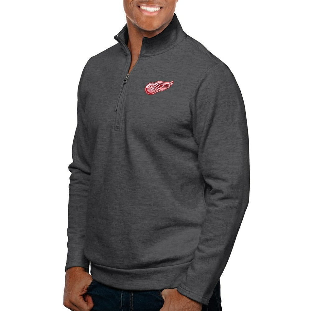 Detroit Red Wings Antigua Gambit Quarter-Zip Pullover Top Online