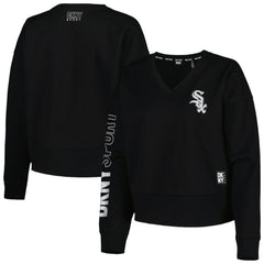 Chicago White Sox DKNY Sport Women's Lily V-Neck Pullover Sweatshirt | MLB Sale