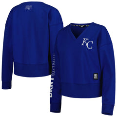 Kansas City Royals DKNY Sport Women's Lily V-Neck Pullover Sweatshirt | MLB Shop