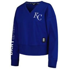 Kansas City Royals DKNY Sport Women's Lily V-Neck Pullover Sweatshirt | MLB Shop