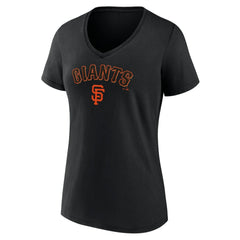 San Francisco Giants Women's Lockup V-Neck T-Shirt | MLB New