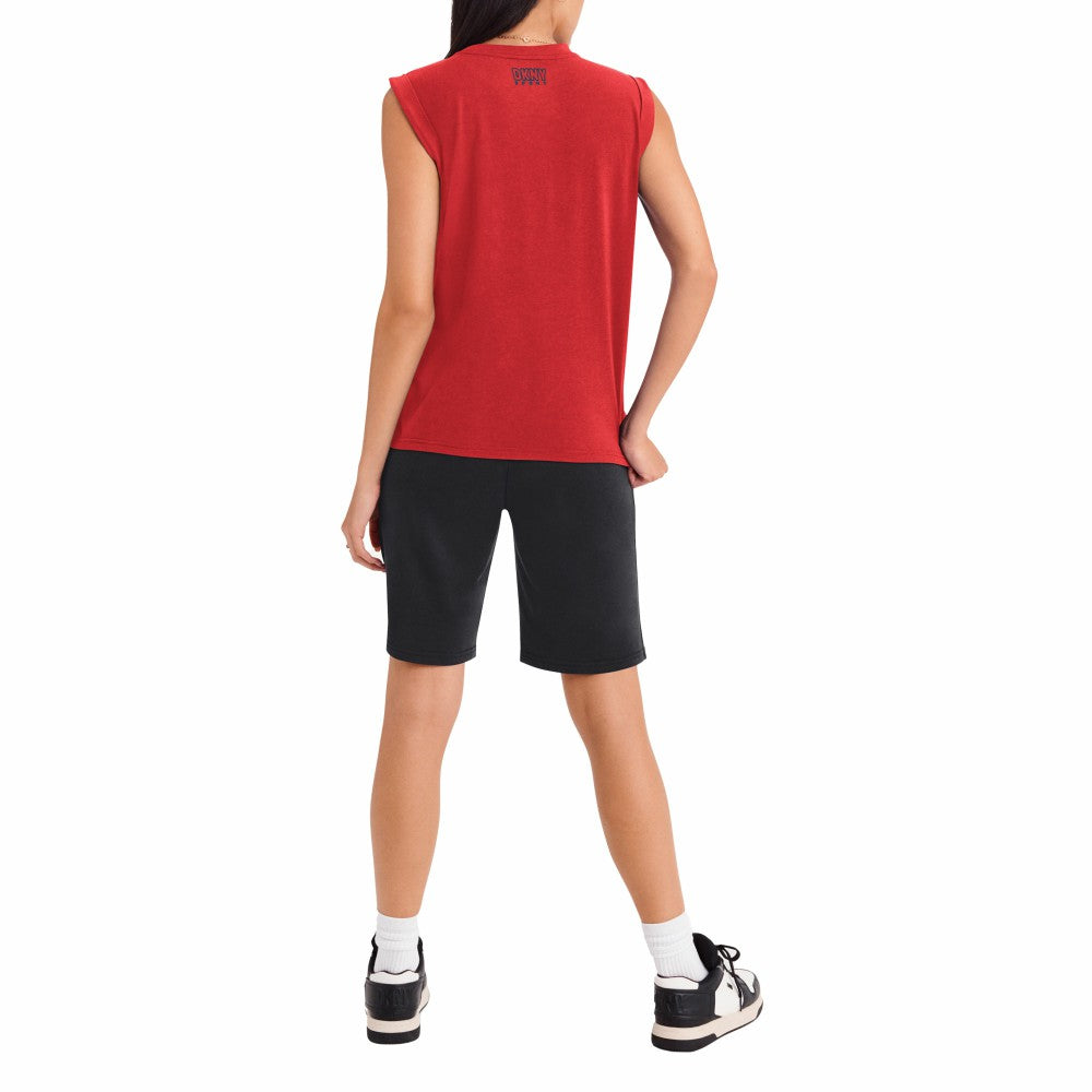 Los Angeles Angels DKNY Sport Women's Madison Tri-Blend Tank Top | MLB US