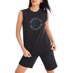 Miami Marlins DKNY Sport Women's Madison Tri-Blend Tank Top | MLB For sale